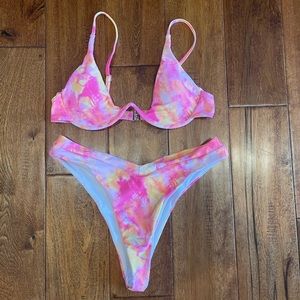 Boutique pink bikini. Never worn